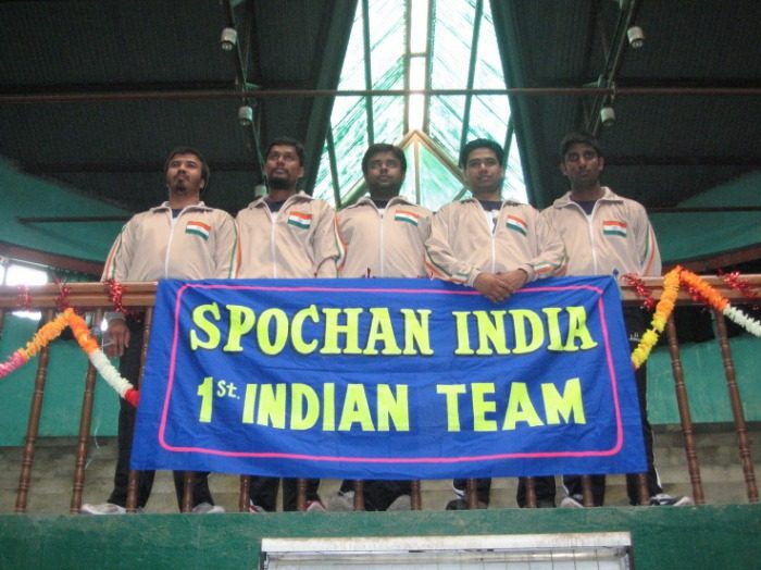 Spochan India first Indian team with banner